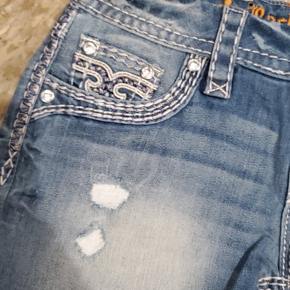 Womens rock revival jean shorts - Picture 3 of 4